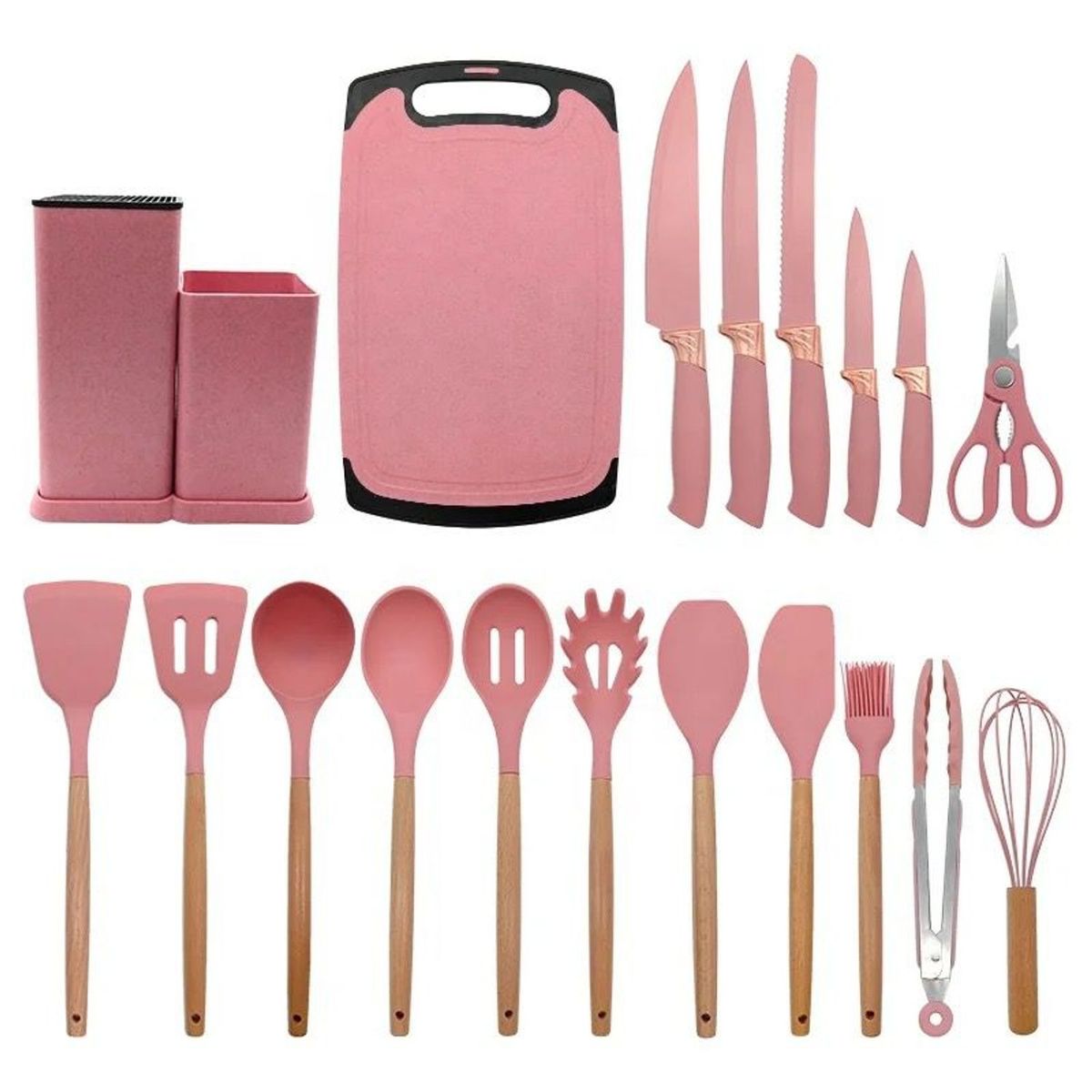 OEM - Set De Utensilios Para Cocina X 19 Piezas De Silicona