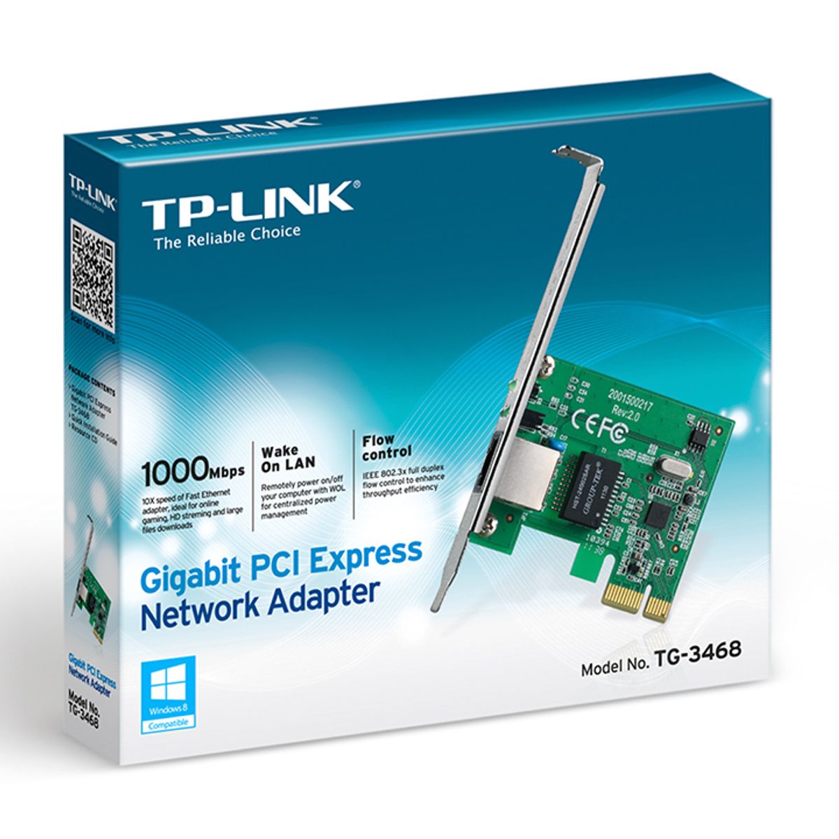 TP LINK - Tarjeta de Red Pci Express Tp-Link TG-3468 Gigabit 101001000