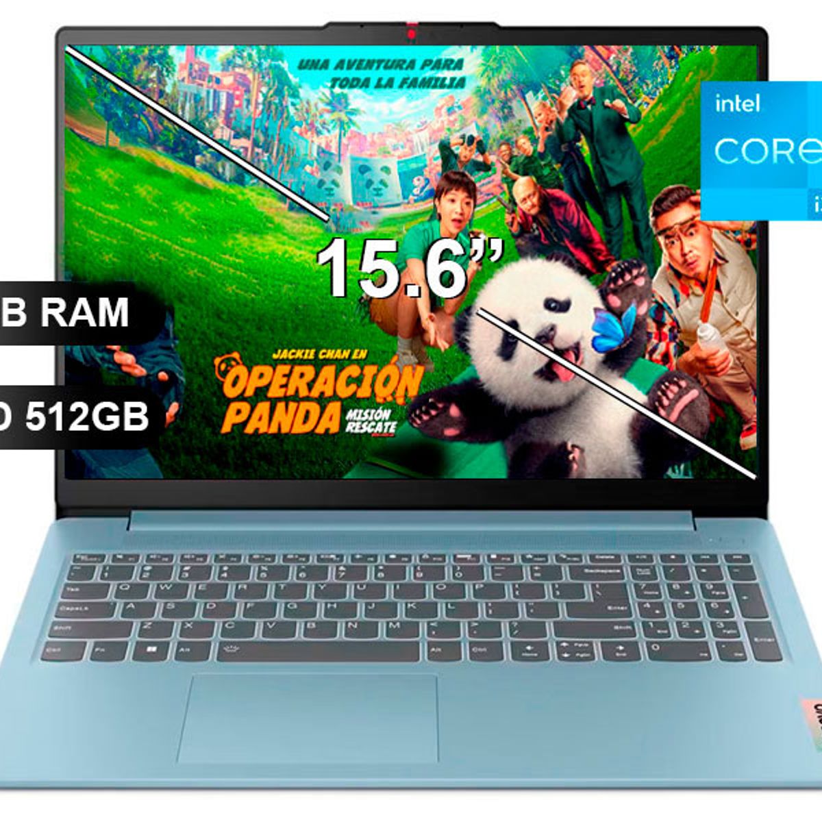 LENOVO - Laptop LENOVO IDEAPAD SLIM 3 15IAN8, I3-N305, 8GB RAM, 512GB  SSD, 15.6, SIN WINDOWS (82XB003MLM)