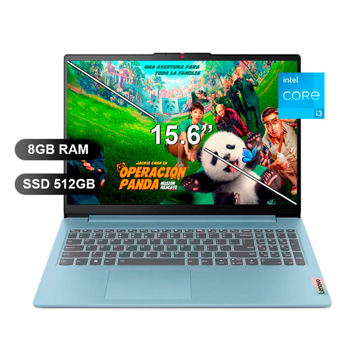 LENOVO - Laptop LENOVO IDEAPAD SLIM 3 15IAN8, I3-N305, 8GB RAM, 512GB  SSD, 15.6, SIN WINDOWS (82XB003MLM)