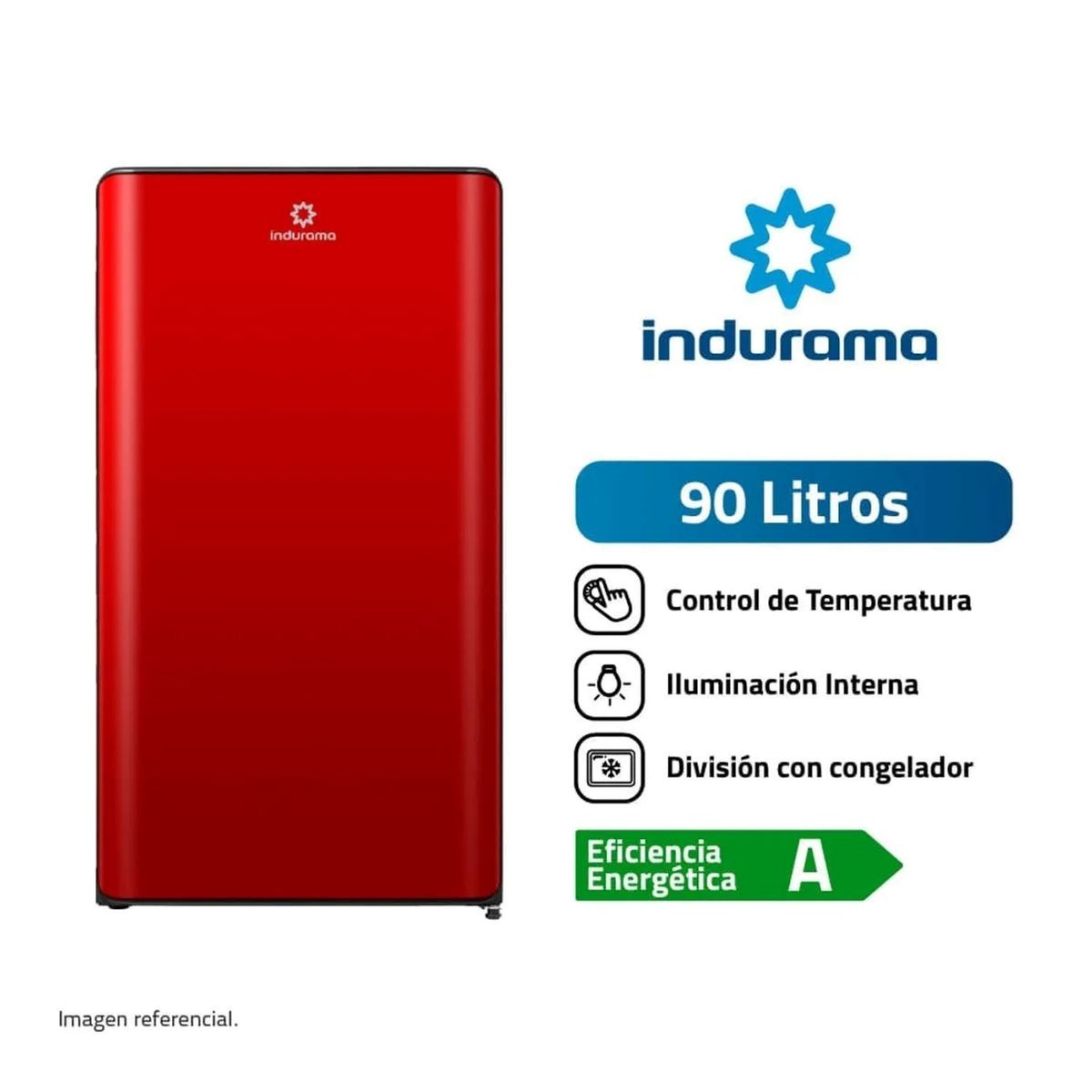 INDURAMA - Frigobar Indurama 90L RI-109R Defrost Rojo