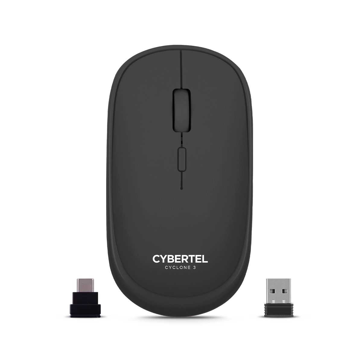 CYBERTEL - Mouse 3 Modos: BT Inalámbrico Recargable Cybertel Cyclone3 M500+ 3M