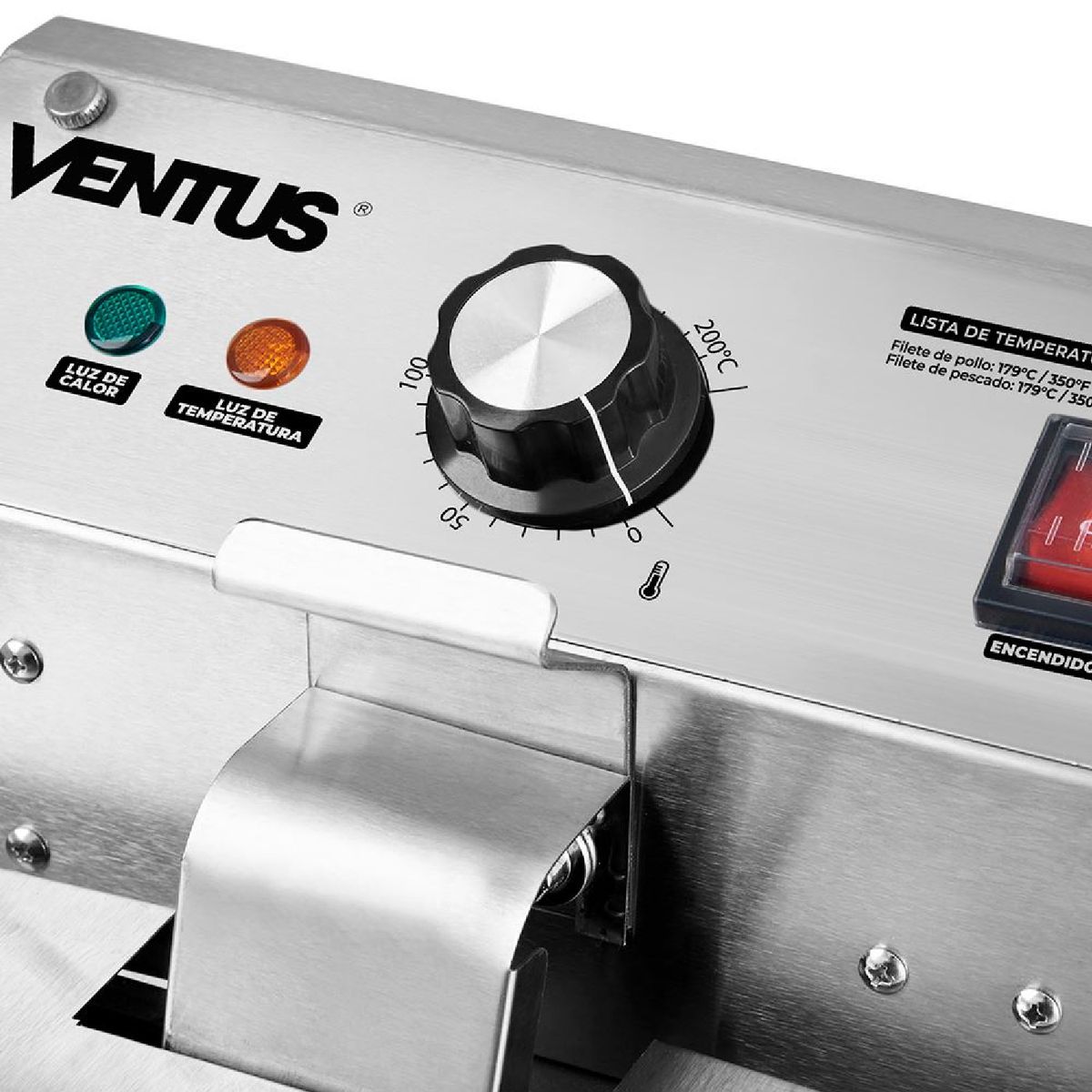 VENTUS - Freidora Ventus  Eléctrica Doble de Sobremesa VFS-062