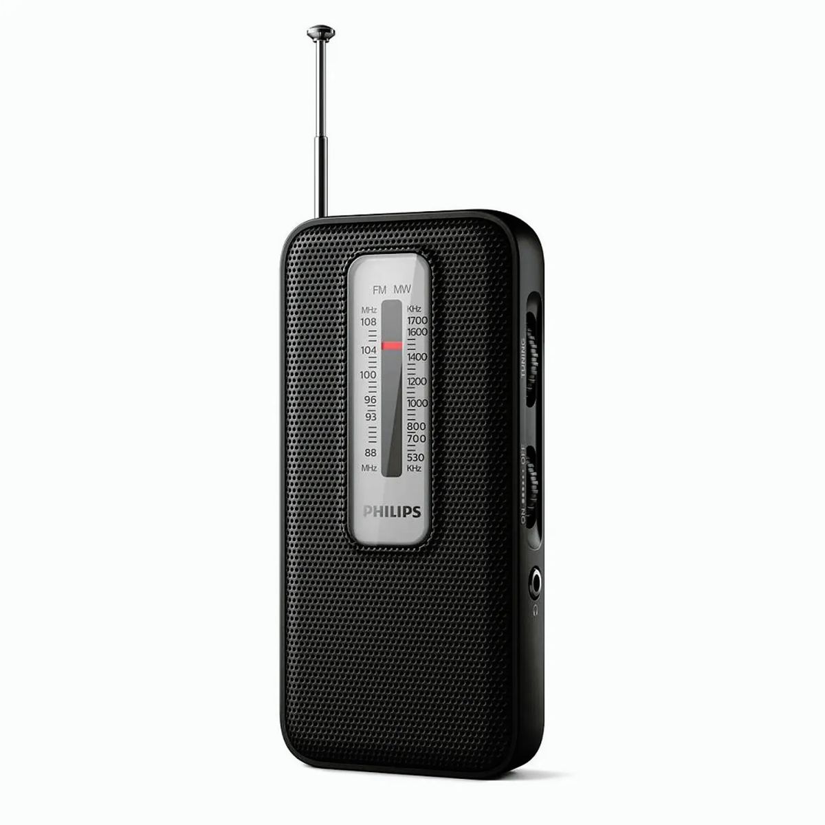 PHILIPS - Radio Portátil a Pilas Retro Philips AMFM TAR1506 - Negro