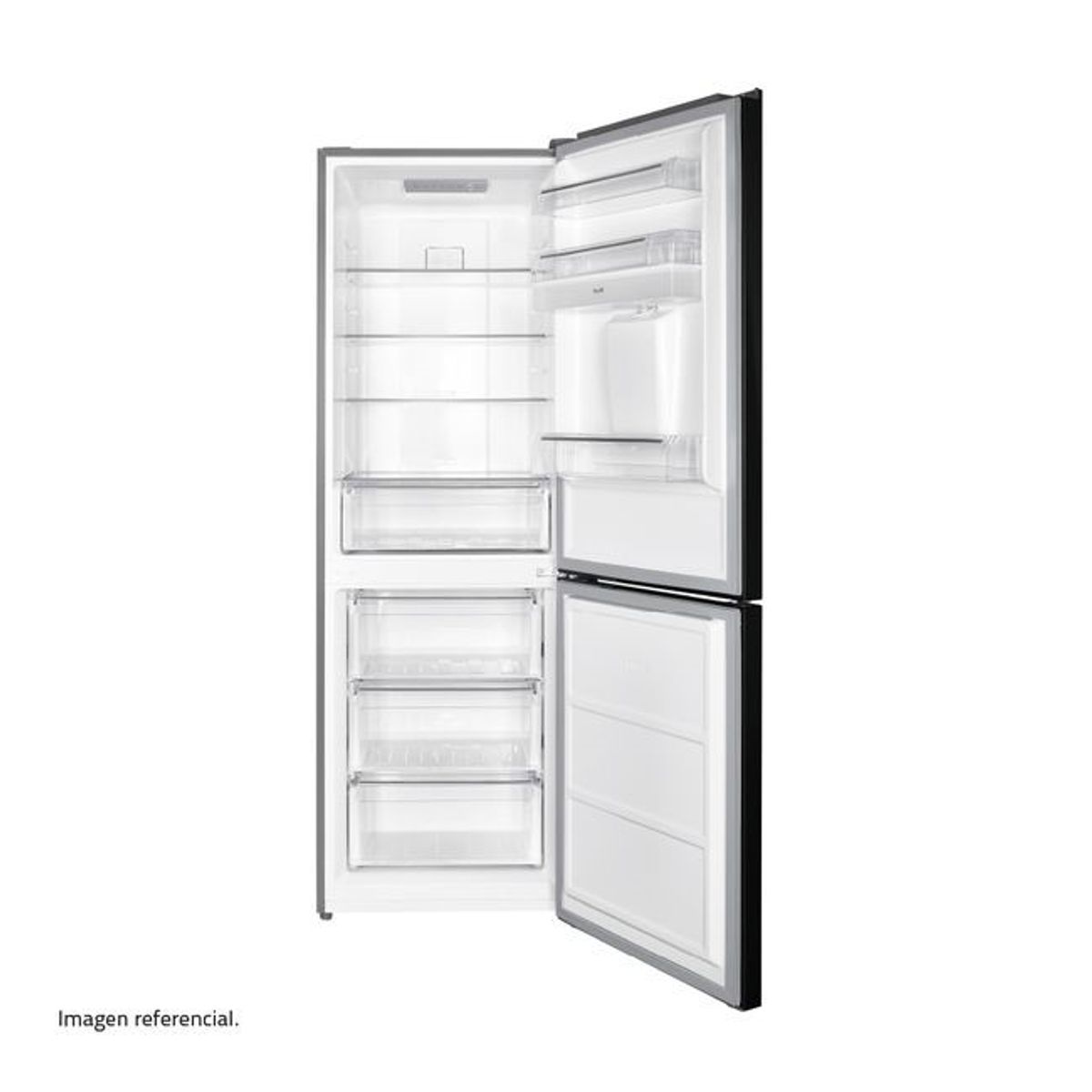 INDURAMA - REFRIGERADORA INDURAMA 320 L NEGRO BOTTOM FREEZER NO FROST RI-639DN