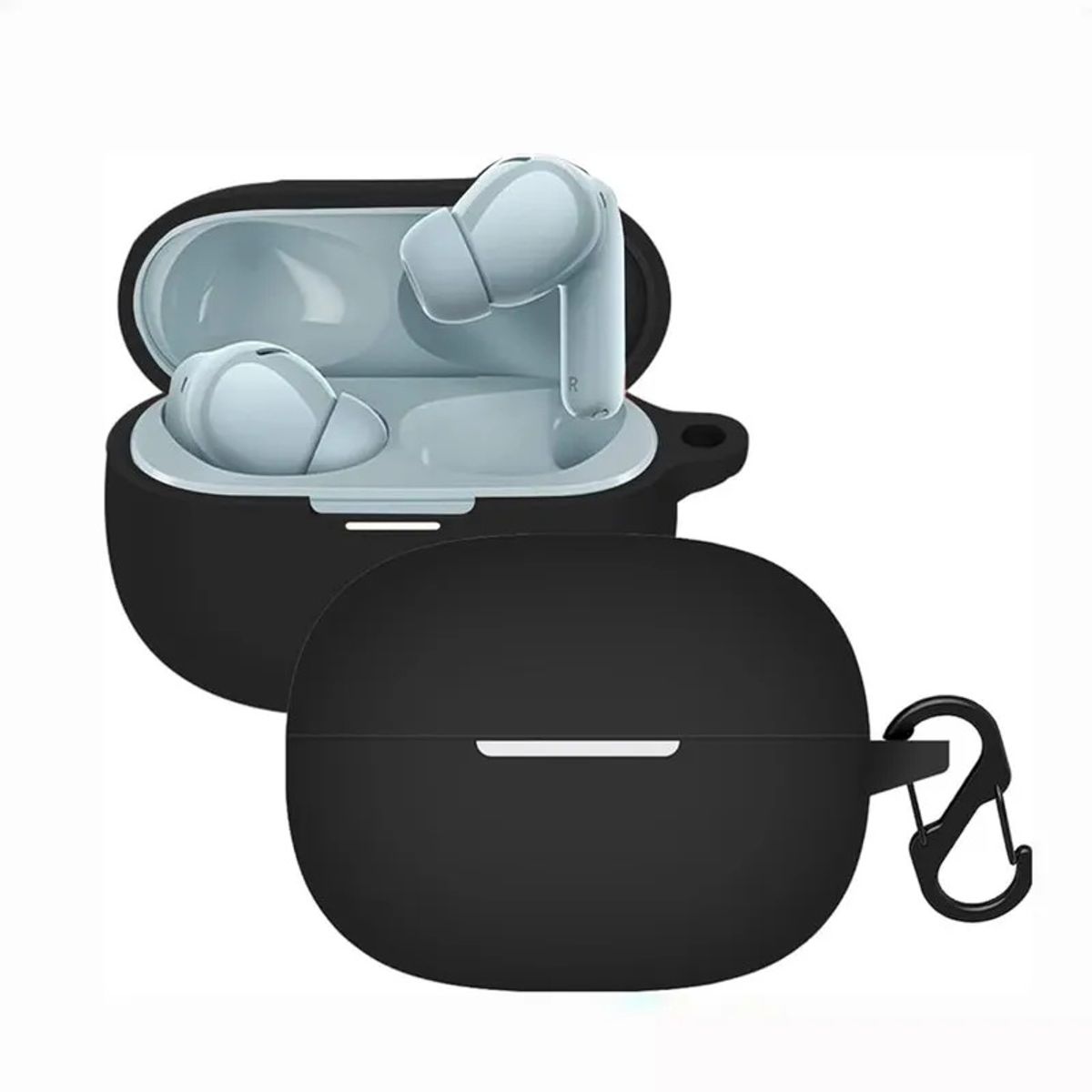CASE - Funda de silicona para auriculares Xiaomi Redmi Buds 6 Pro -Negro