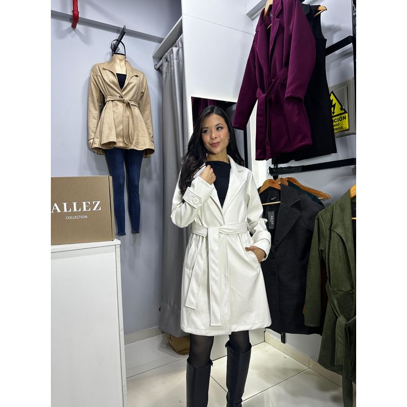 ALLEZ COLLECTION - ABRIGO GALA - CUERINA - ELEGANTE
