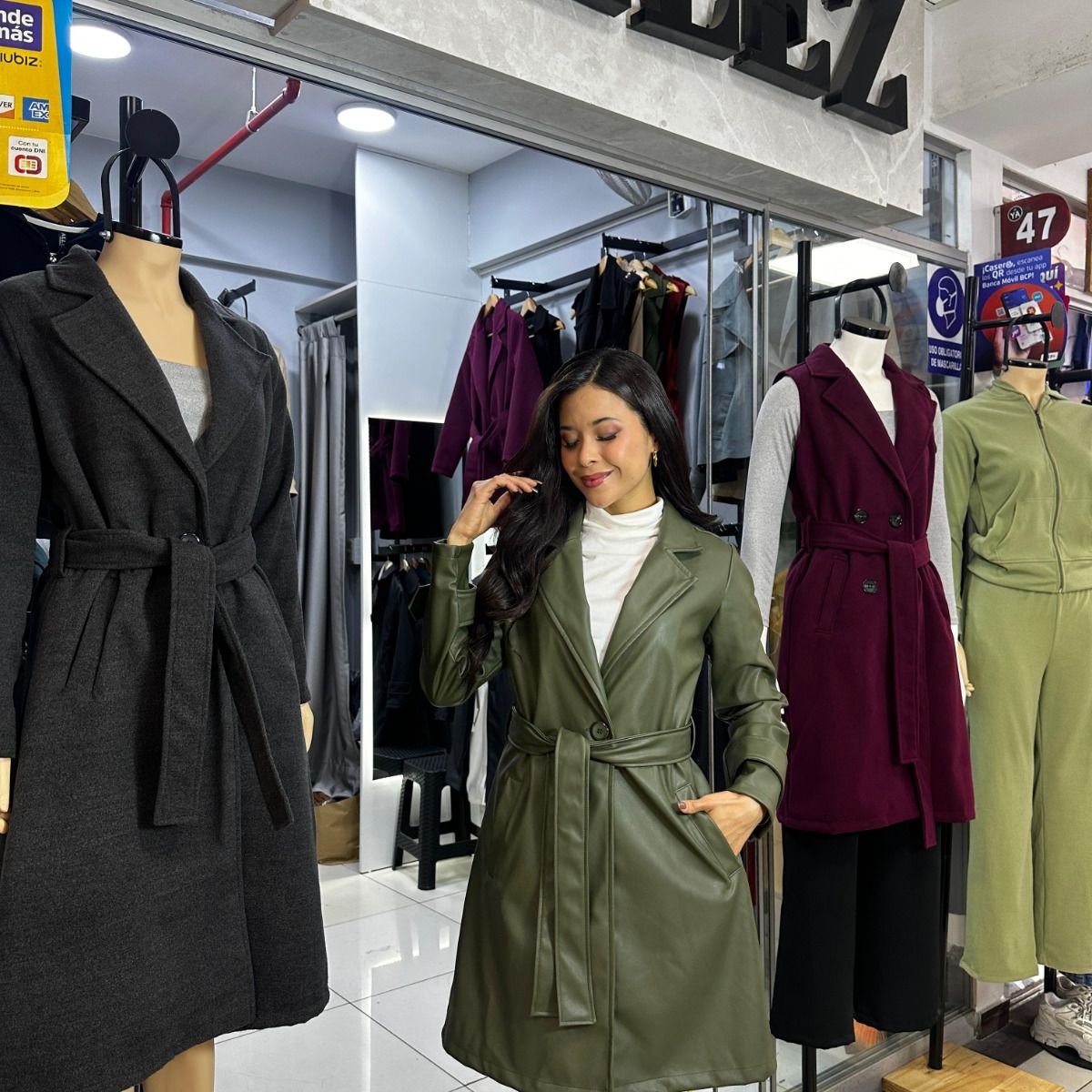 ALLEZ COLLECTION - ABRIGO GALA - CUERINA - ELEGANTE