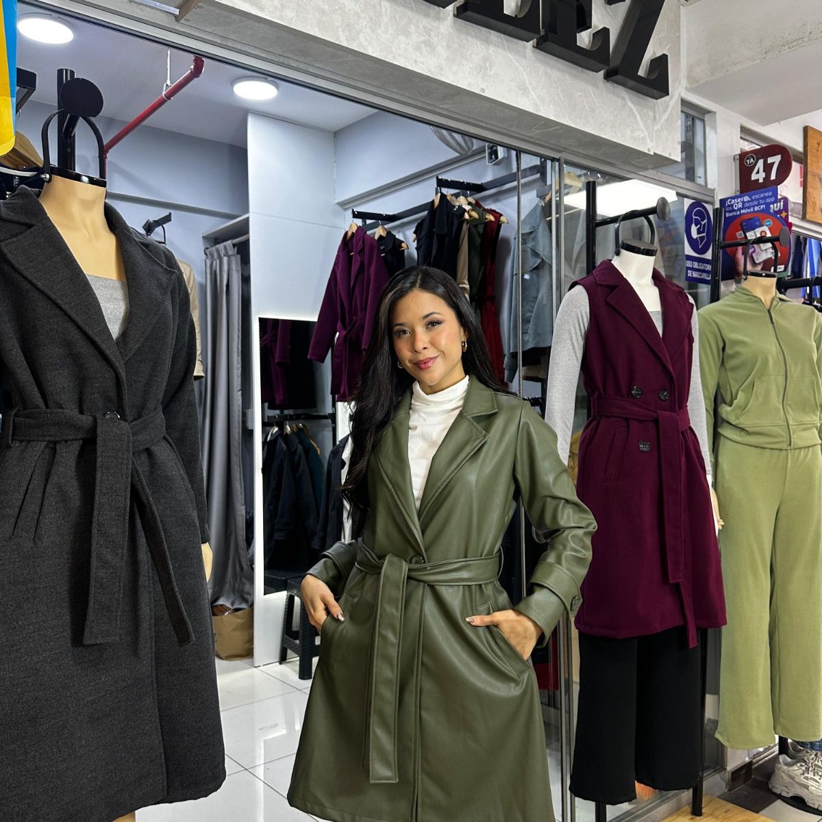 ALLEZ COLLECTION - ABRIGO GALA - CUERINA - ELEGANTE