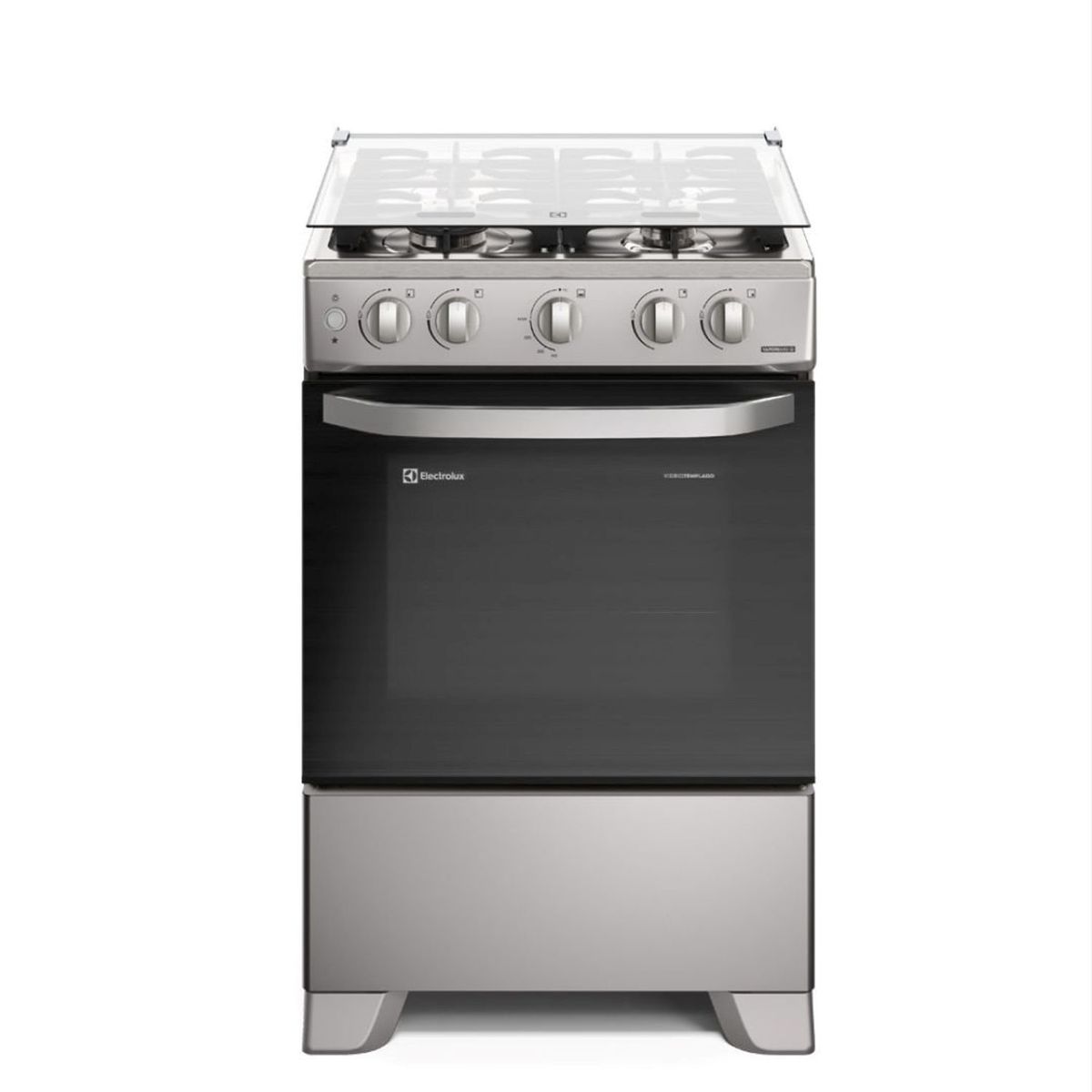 ELECTROLUX - Cocina Electrolux 4 Quemadores Efficient VaporBake y Parrilla Hierro Fundido Silver - FE4ISR