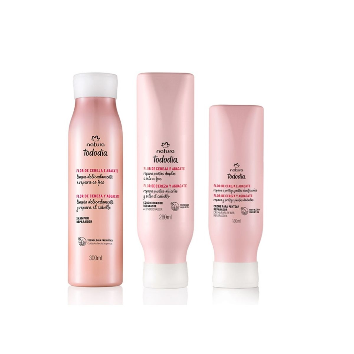 NATURA - shampoo + acondicionador + cpp kit tododia reparacion