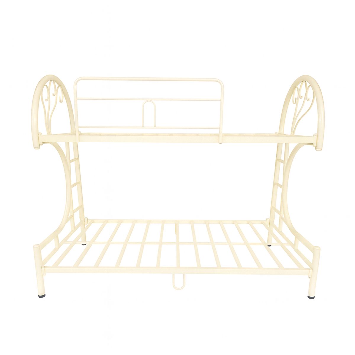 GENERICO - Camarote Metálico Crema Mixto 1.5 Plazas y 2 Plazas Abajo