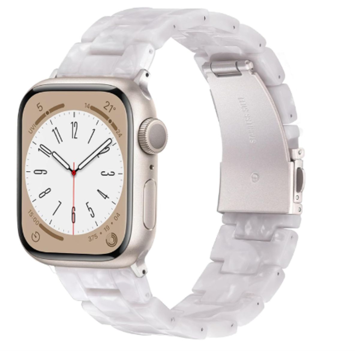 GENERICO - Correa Acrilica para Apple Watch 38m - Blanco