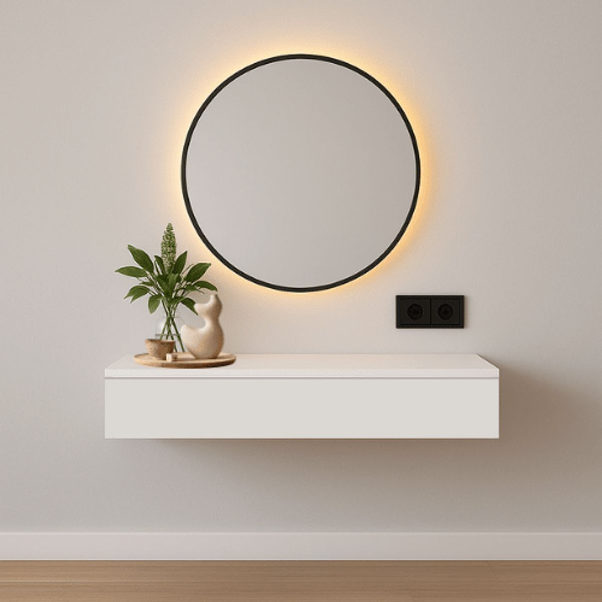 GENERICO - Tocador Vanity Blanco  Escritorio Multifuncional 60cm