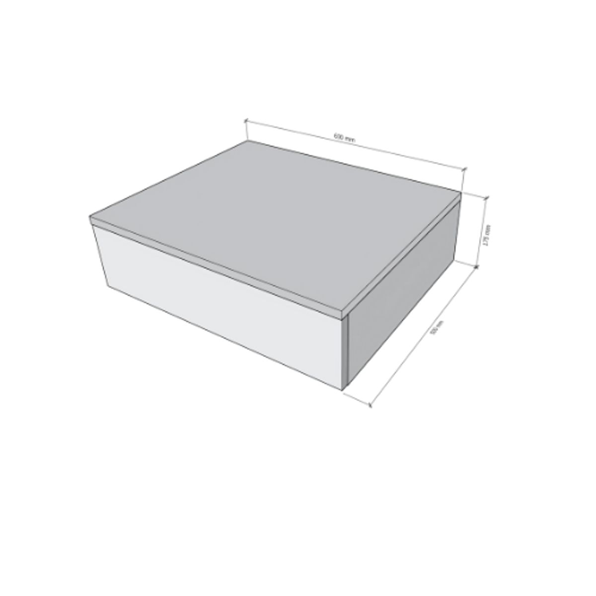 GENERICO - Tocador Vanity Blanco  Escritorio Multifuncional 60cm