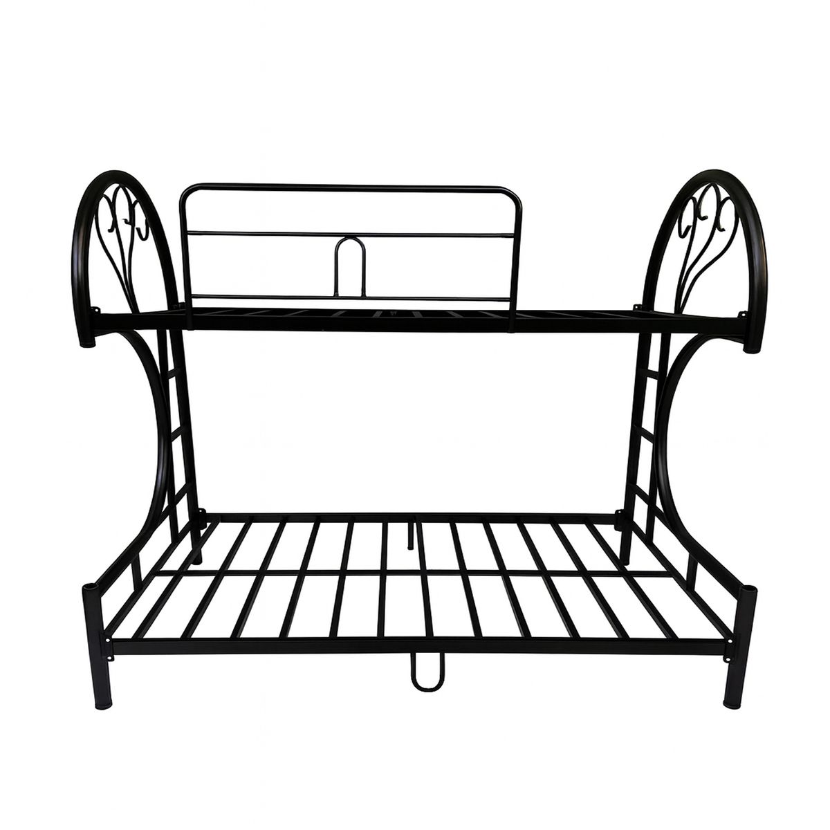 GENERICO - Camarote Metálico Negro Mixto 1.5 Plazas y 2 Plazas Abajo