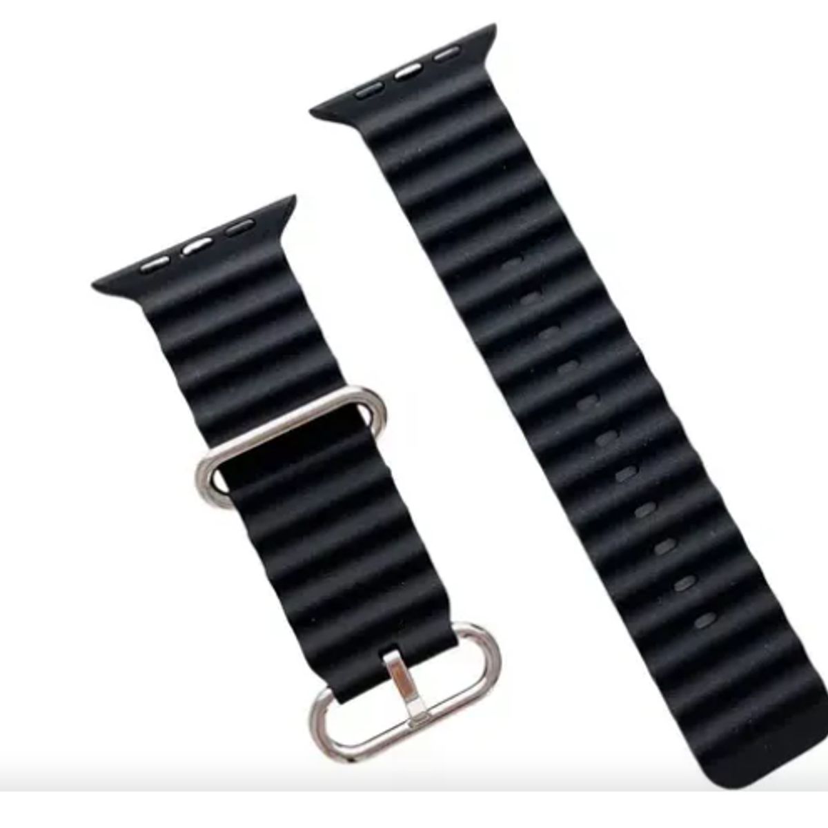 GENERICO - Correa Corrugada Clásica para Apple Watch 42mm - Negro