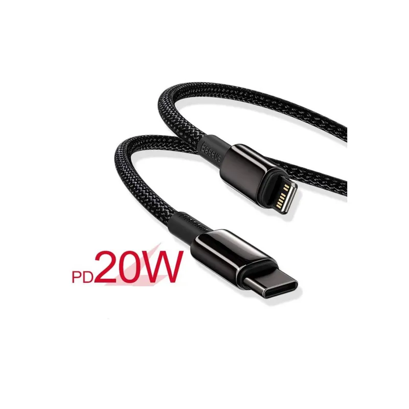 BASEUS - Cable Usb-c Carga Datos Lightning Carga Rapida 2 Metros Baseus