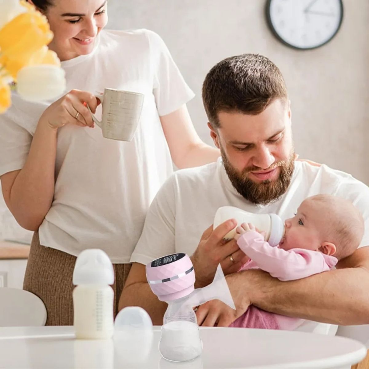 GENERICO - Extractor de leche Materna Electrico 2 en 1