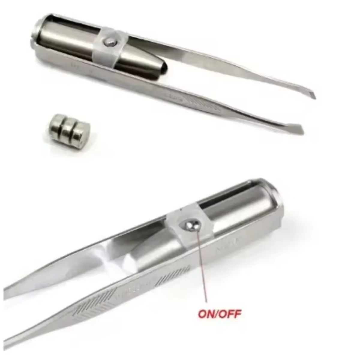 GENERICO - Pinzas de Cejas con Luz LED