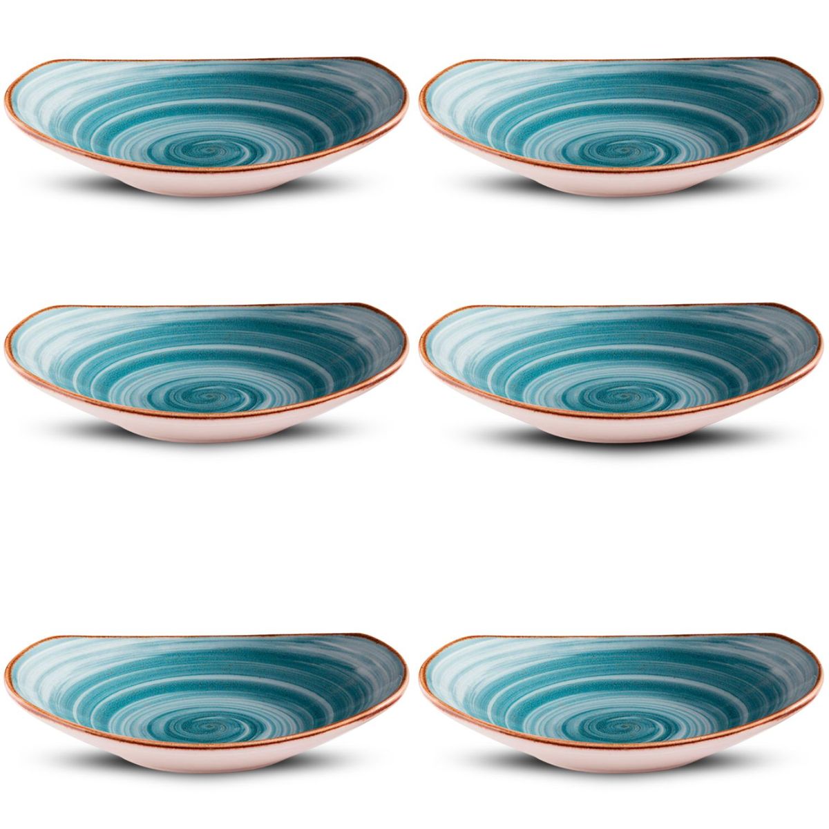 CORONA - Bowl Set X 6 PZS 302.5 ML Artisan Azul - Vajillas Corona
