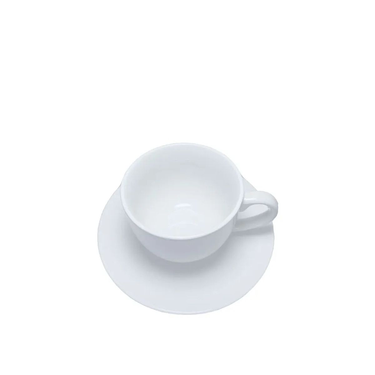 ICHIMATSU - Taza Con Plato Te Loza 220Cc Blanco X6Unid