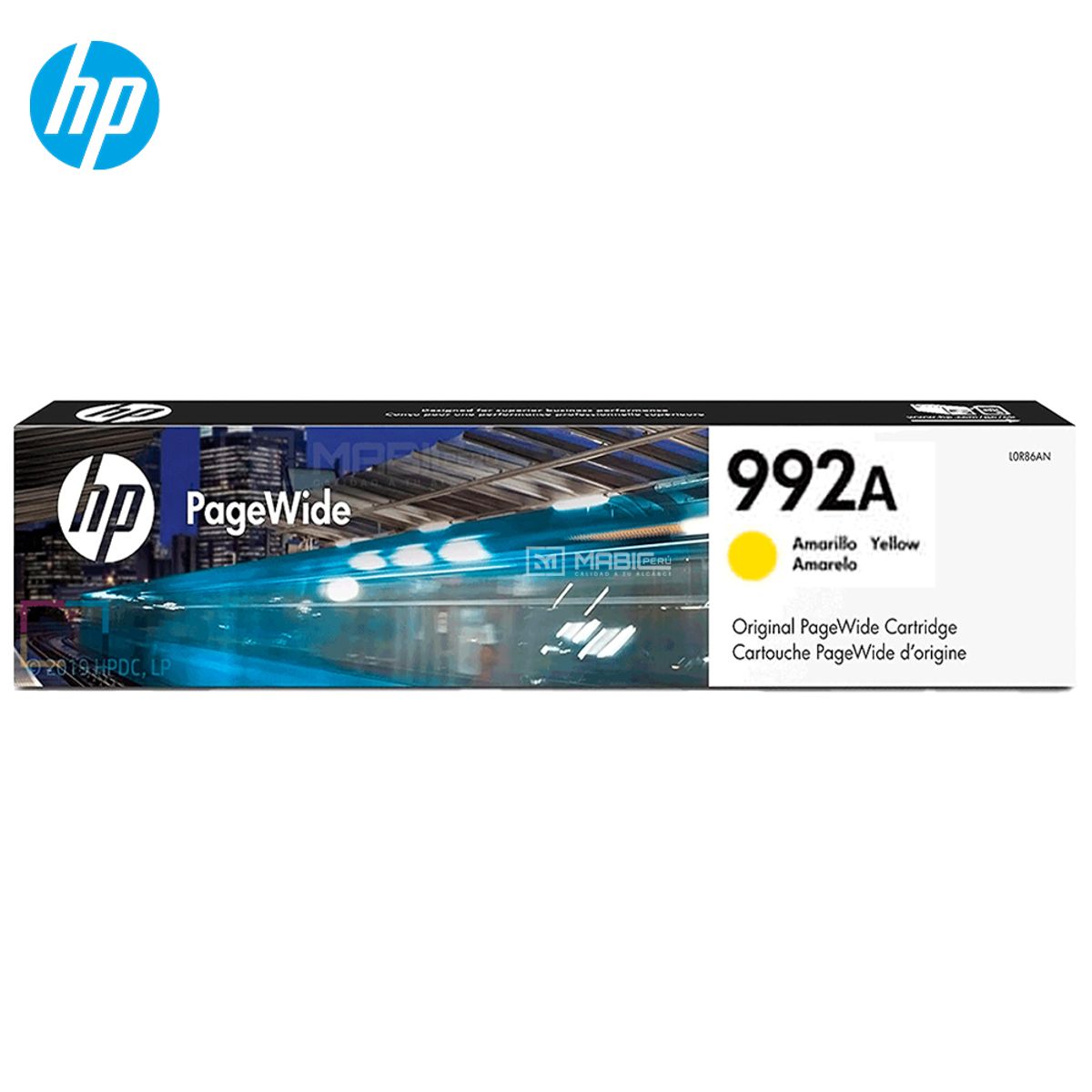 HP - Cartucho de Tinta HP 992A Amarillo M0J83AL PageWide 772dw 777z 750dw Original