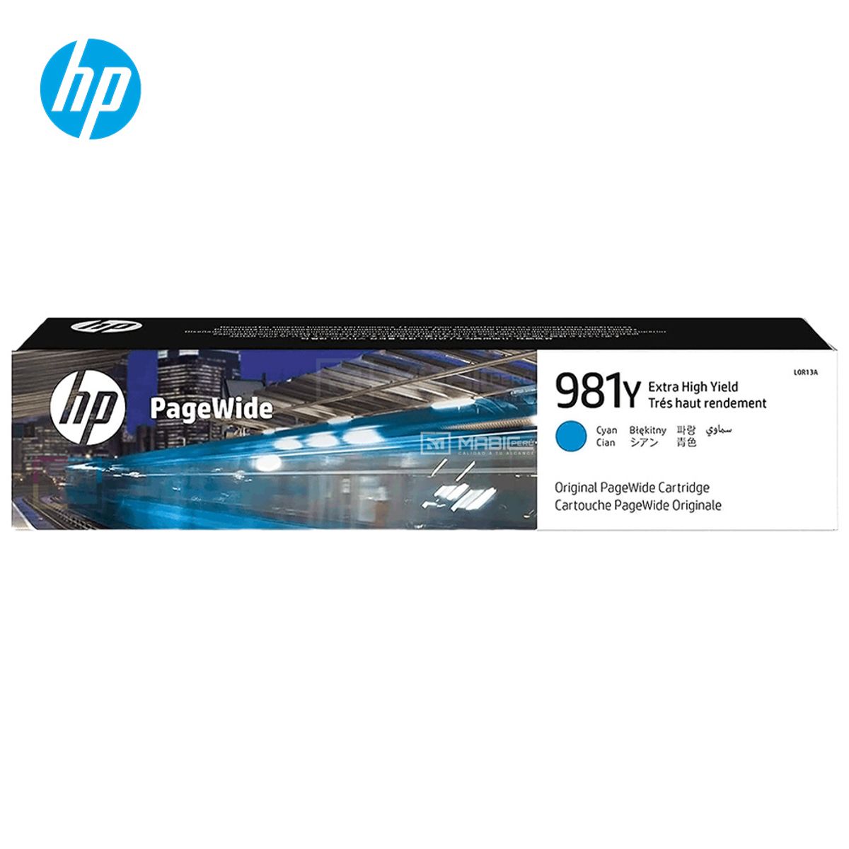 HP - Cartucho de Tinta HP 981Y Cian L0R13A PageWide 556dn 586dn Original