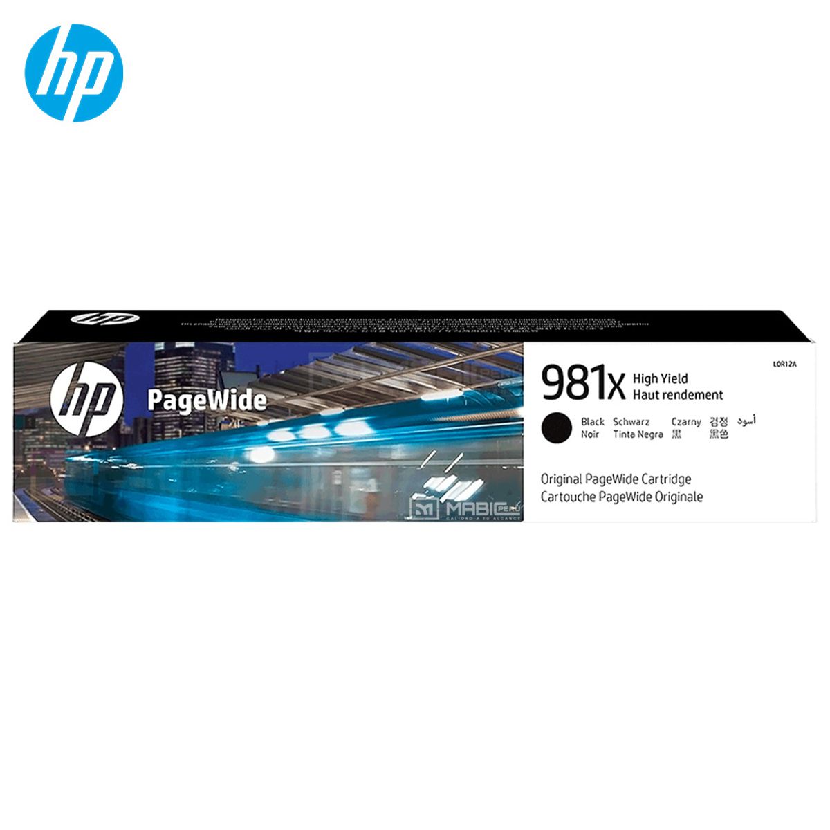 HP - Cartucho de Tinta HP 981X Negro L0R12A PageWide 556dn 586dn Original