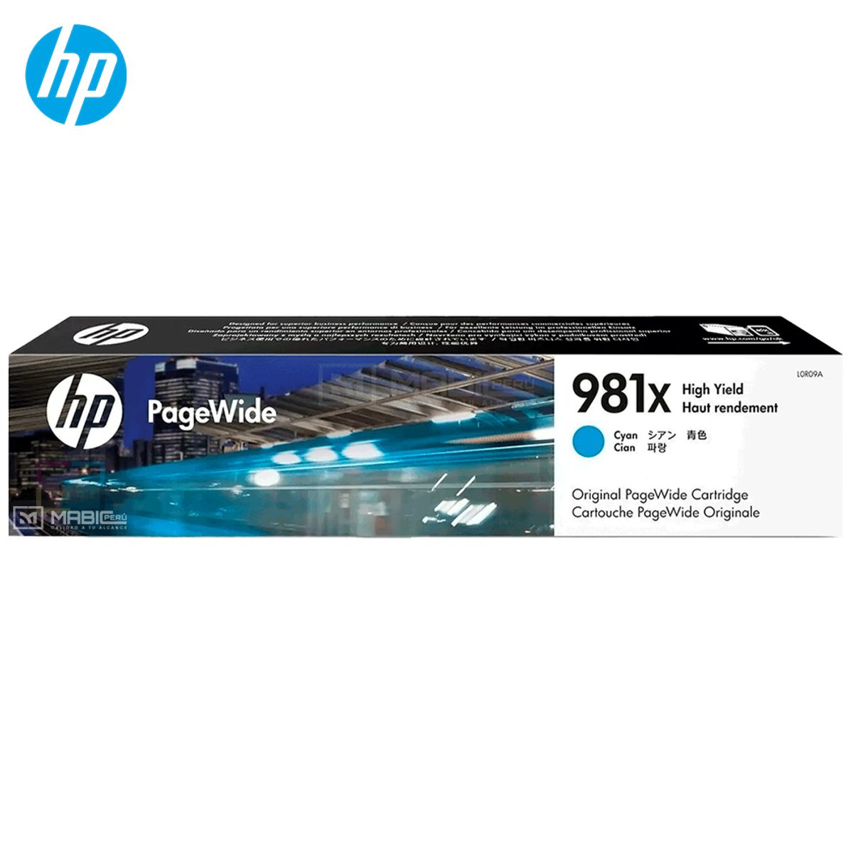 HP - Cartucho de Tinta HP 981X Cian L0R09A PageWide 556dn 586dn Original