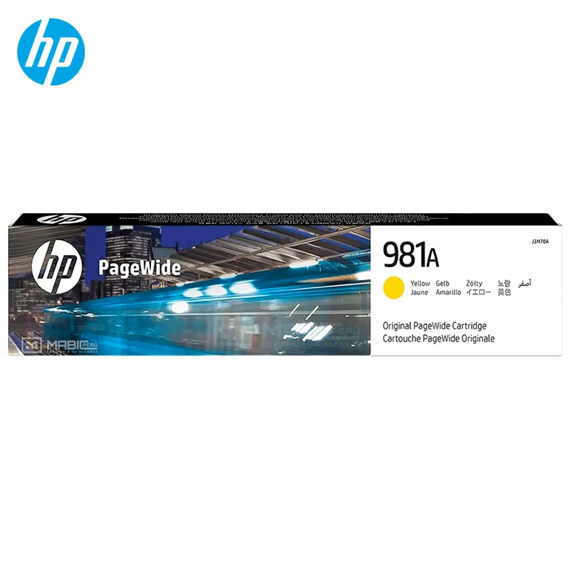 HP - Cartucho de Tinta HP 981A Amarillo J3M70A PageWide 556dn 586dn Original