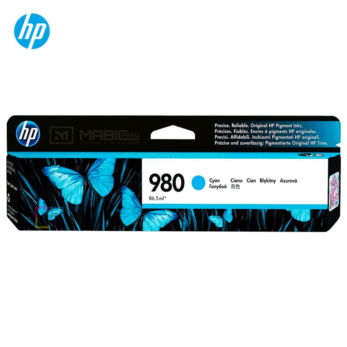 HP - Cartucho de Tinta HP 980 Cian D8J07A OfficeJet X555 X585 Original