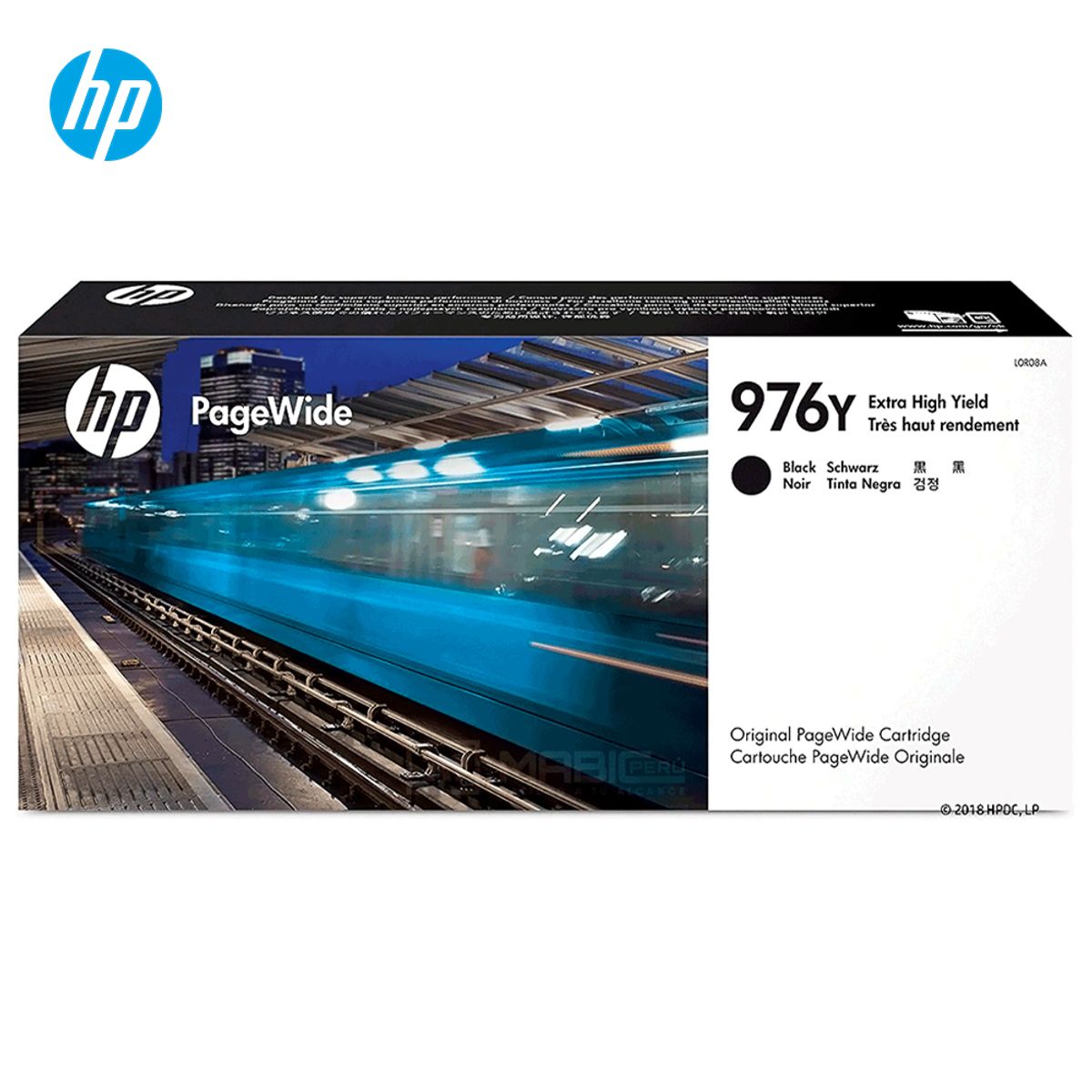 HP - Cartucho de Tinta HP 976Y Negro L0R08A PageWide Pro 552dw 577dw Original