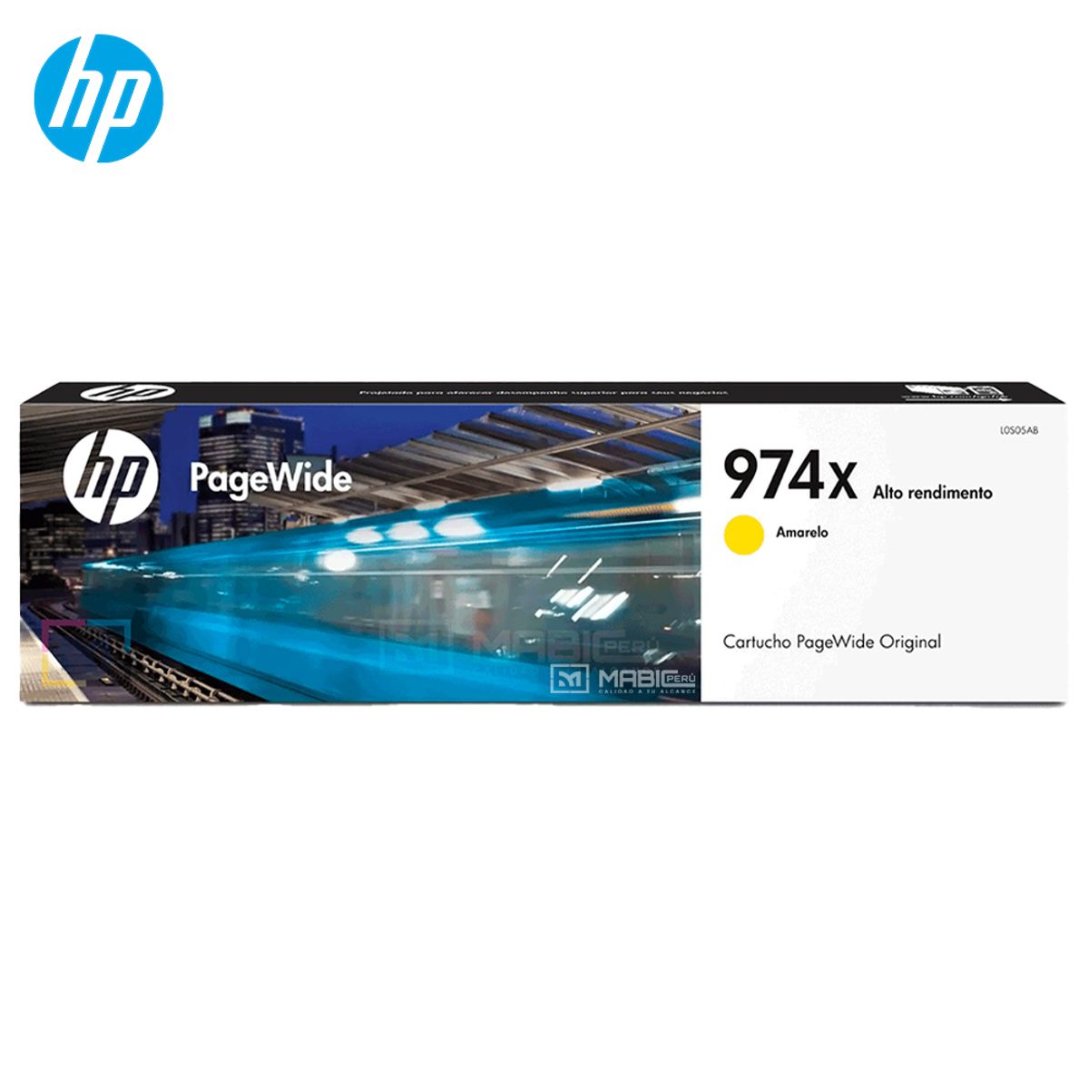 HP - Cartucho de Tinta HP 974X Amarillo L0S05AL PageWide 452 477 552 577 Original