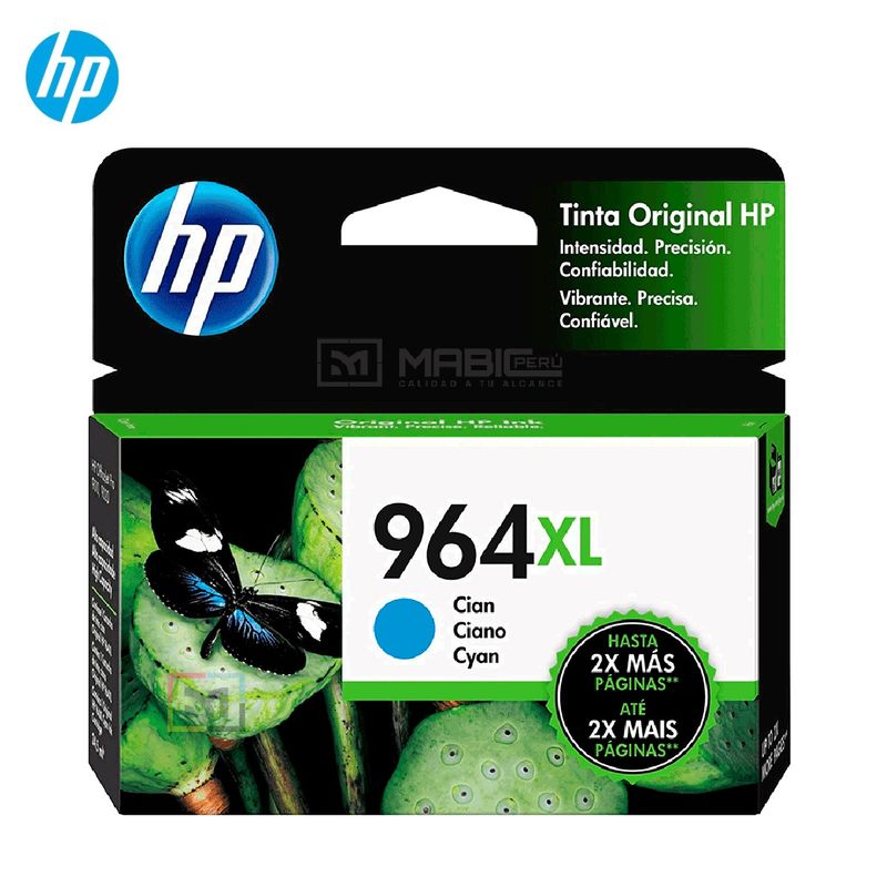 HP - Cartucho de Tinta HP 964XL Cian 3JA54AL OfficeJet 9010 9020 Original