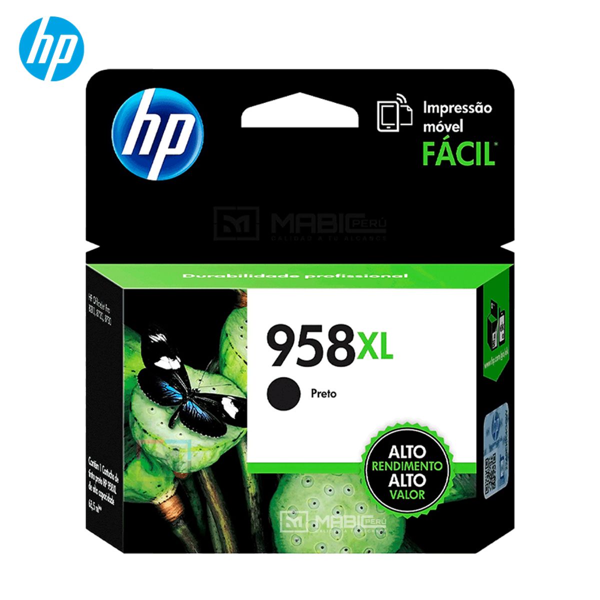 HP - Cartucho de Tinta HP 958XL Negro L0R41AL OfficeJet 7740 8210 8730 Original