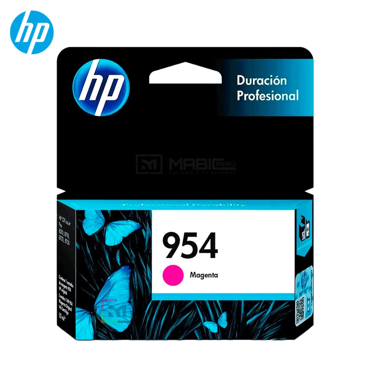 HP - Cartucho de Tinta HP 954 Magenta L0S53AL OfficeJet 7740 8210 8730 Original