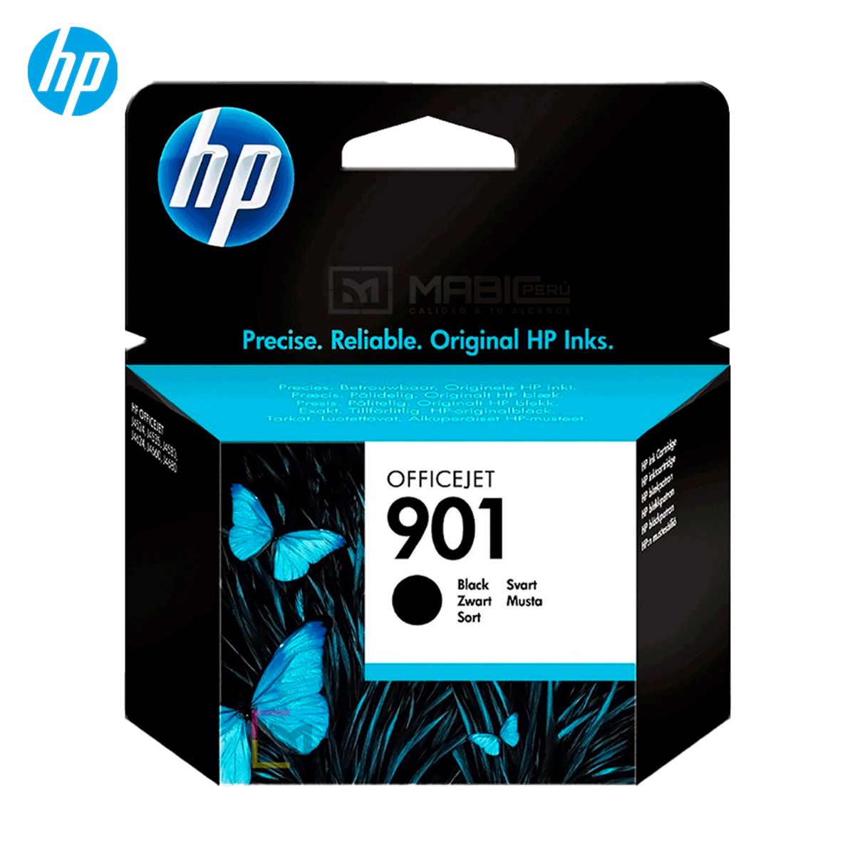 HP - Cartucho de Tinta HP 901 Negro CC653AL OfficeJet J4580 J4680 Original