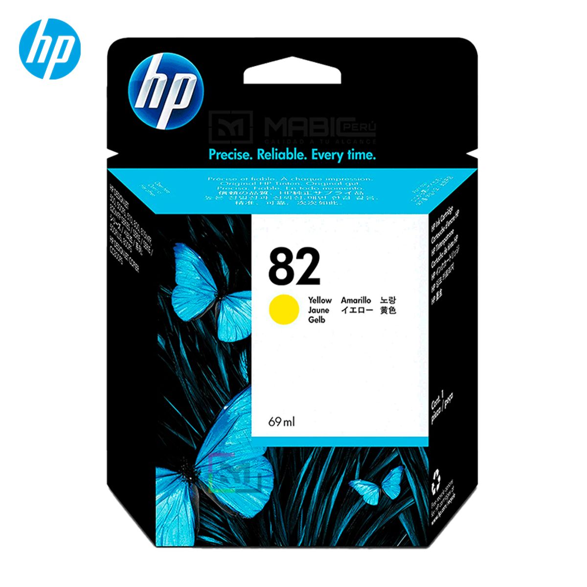 HP - Cartucho de Tinta HP 82 Amarillo C4913A DesignJet 510 815 Original - 69ml
