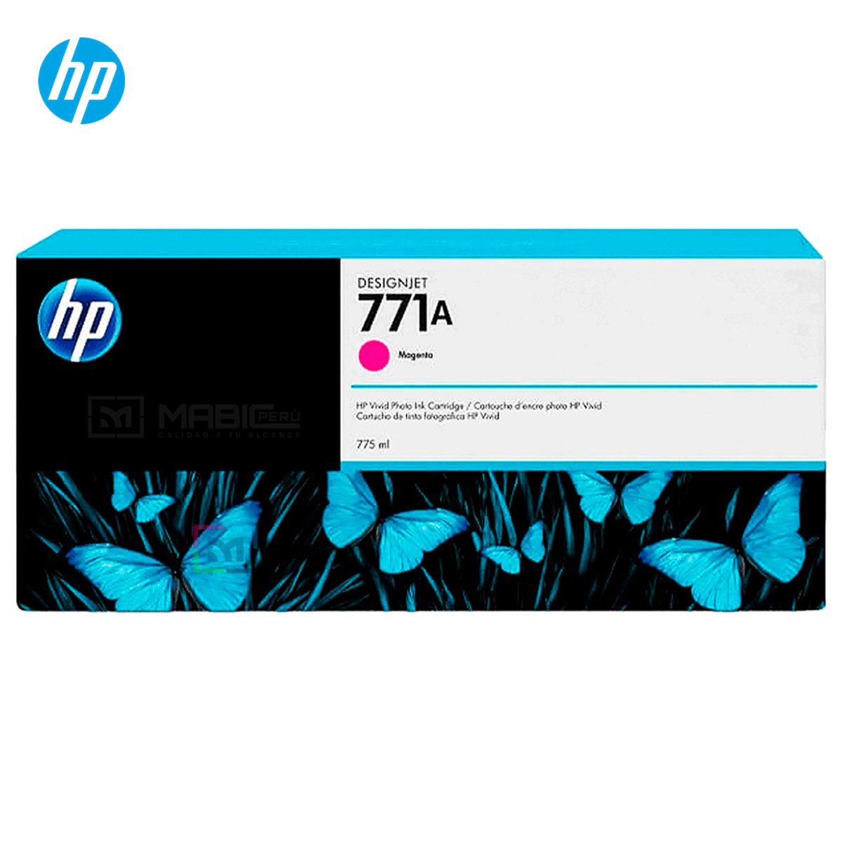 HP - Cartucho de Tinta HP 771A Magenta B6Y17A Designjet Z6810 Z6200 Original - 775ml