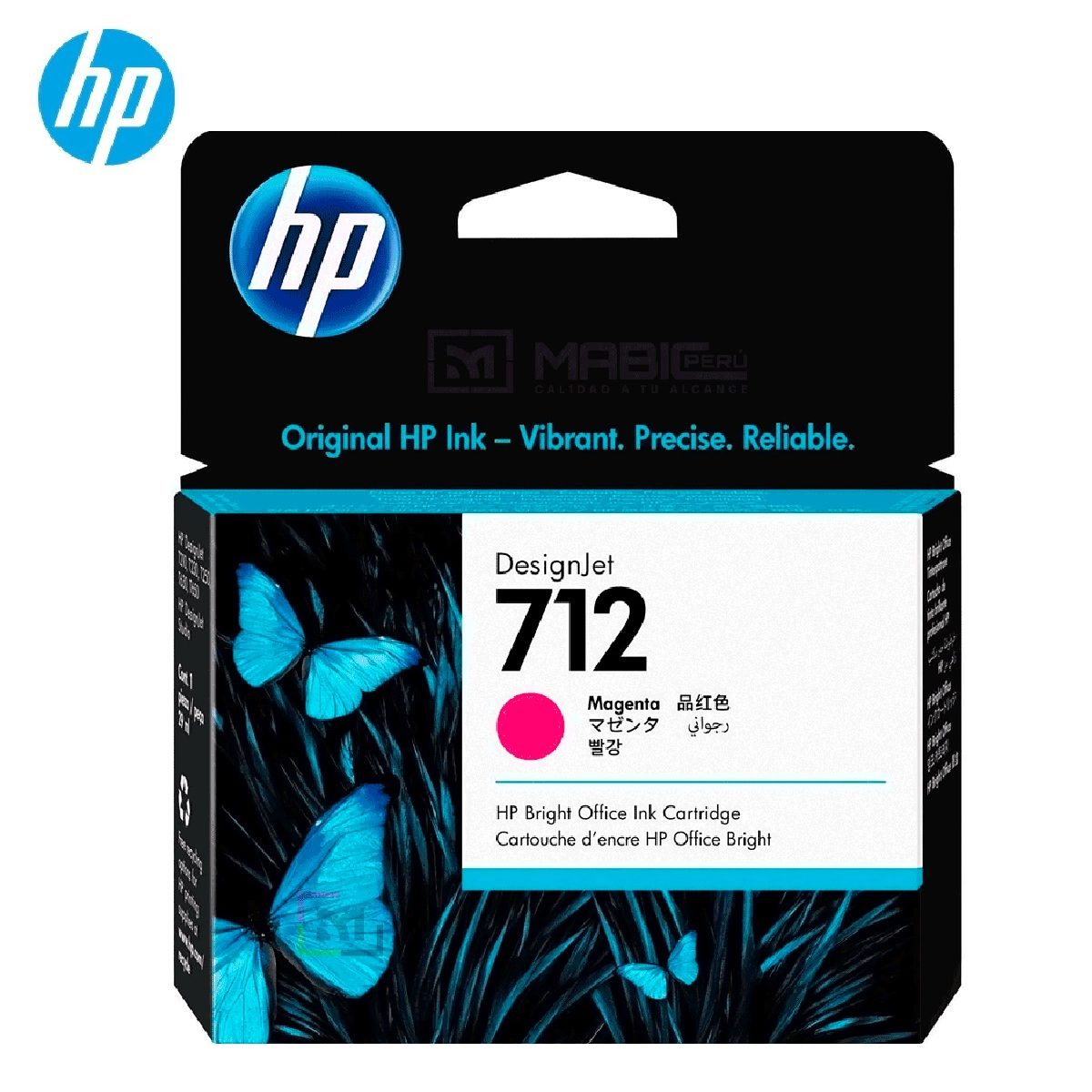 HP - Cartucho de Tinta HP 712 Magenta 3ED68A DesignJet T210 T250 T650 Original - 29ml