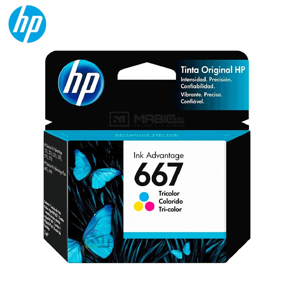 HP - Cartucho de Tinta HP 667 Tricolor 3YM78AL DeskJet 2775 4175 Original