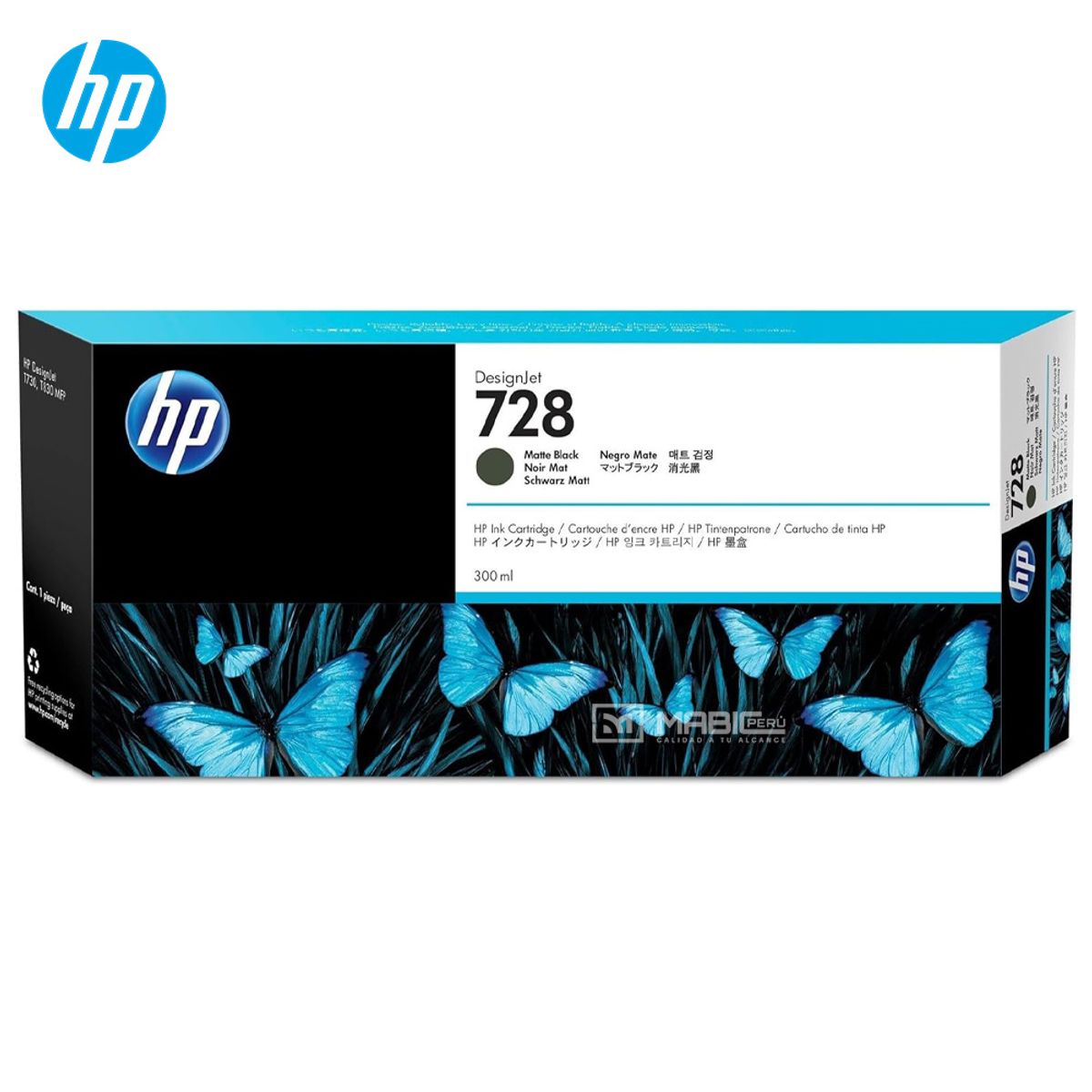 HP - Pack 4 Tinta HP 728 DesignJet T730 T830 Original  - 300ml