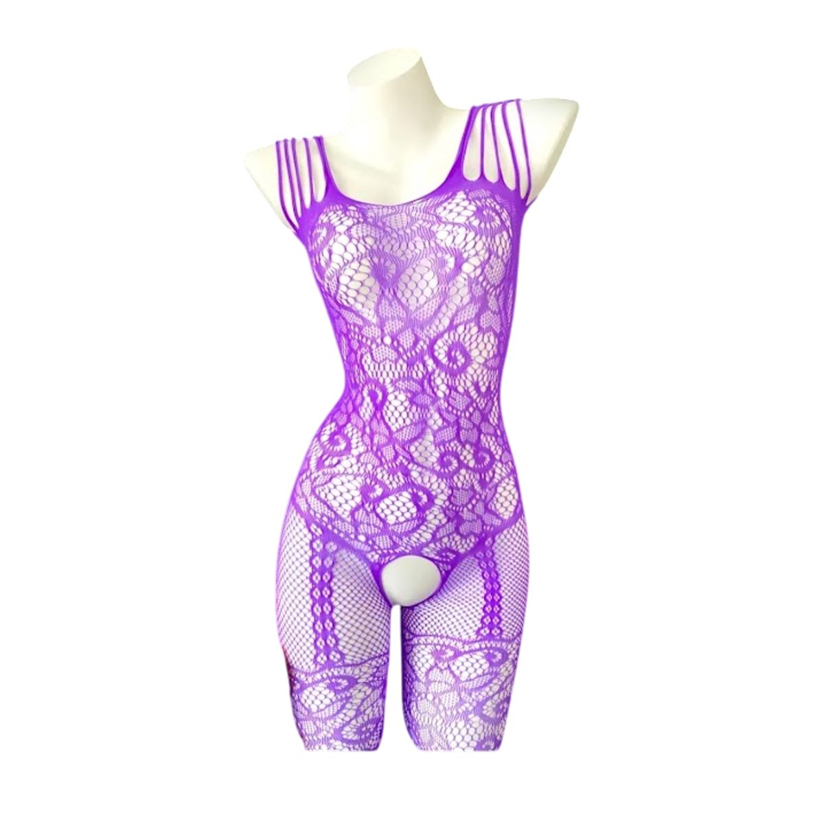 GENERICO - LENCERIA MALLA  CORPORAL CATSUIT