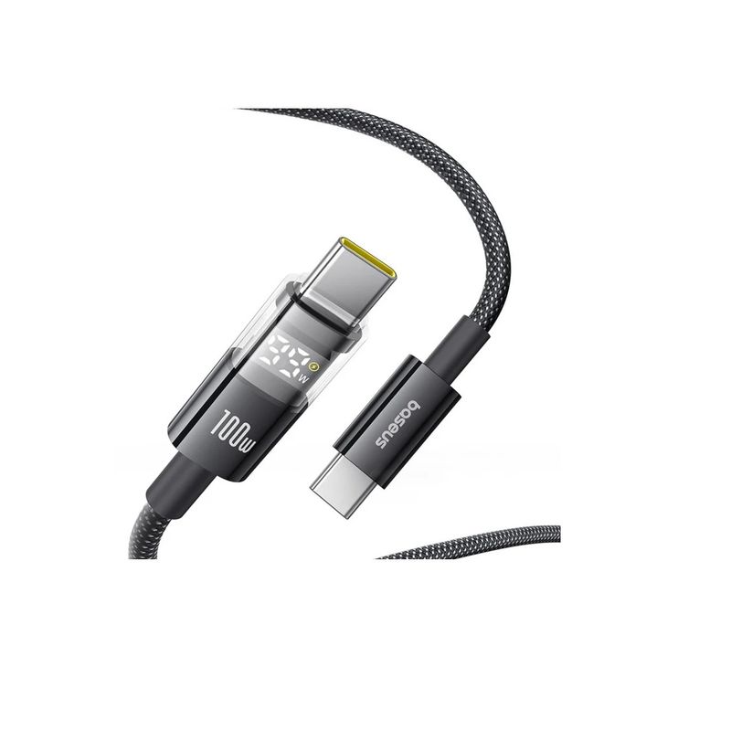 BASEUS - Cable Apple Tipo C a Lightning de 2m para iPhone iPad 100w