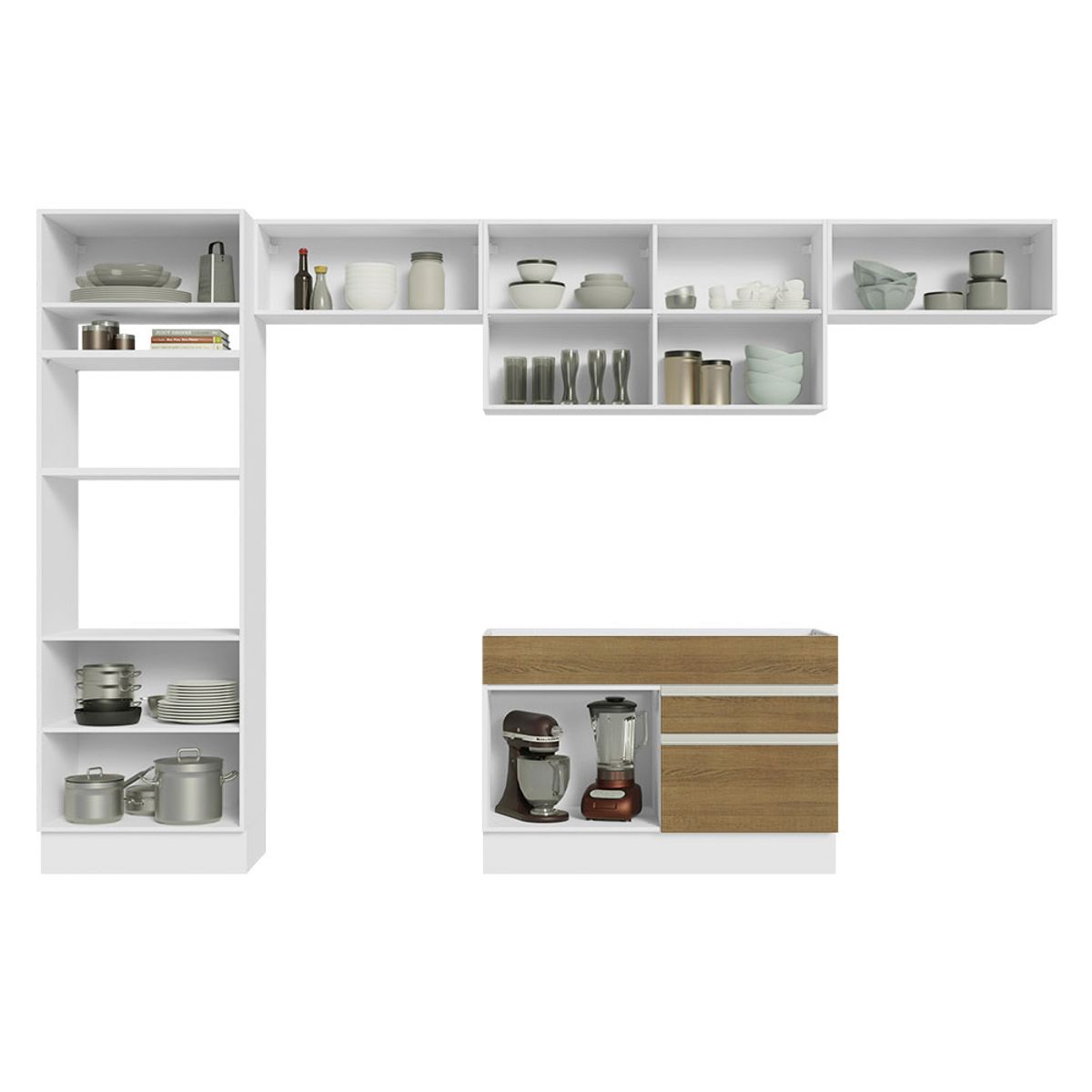 MADESA - Mueble de Cocina Integral Glamy 350 cm