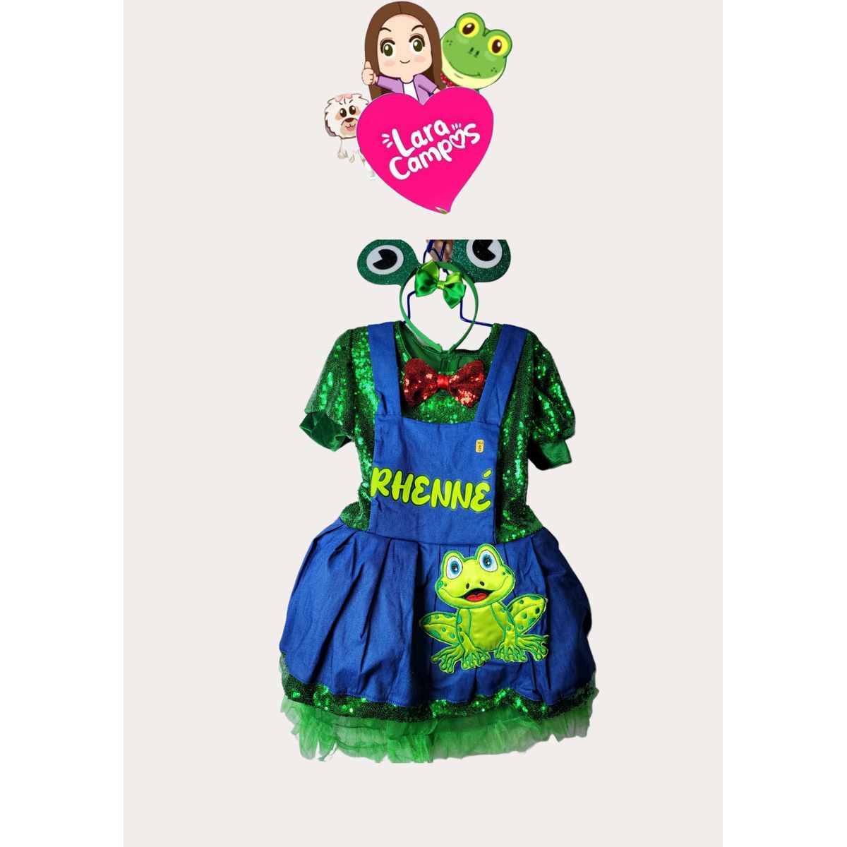 GENERICO - VESTIDO DE RANA RHENNE PARA NIÑAS