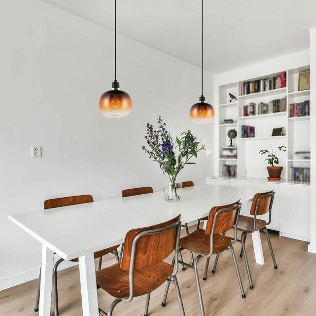 EGLO - Lámpara Colgante Oilella 1l D190 Café