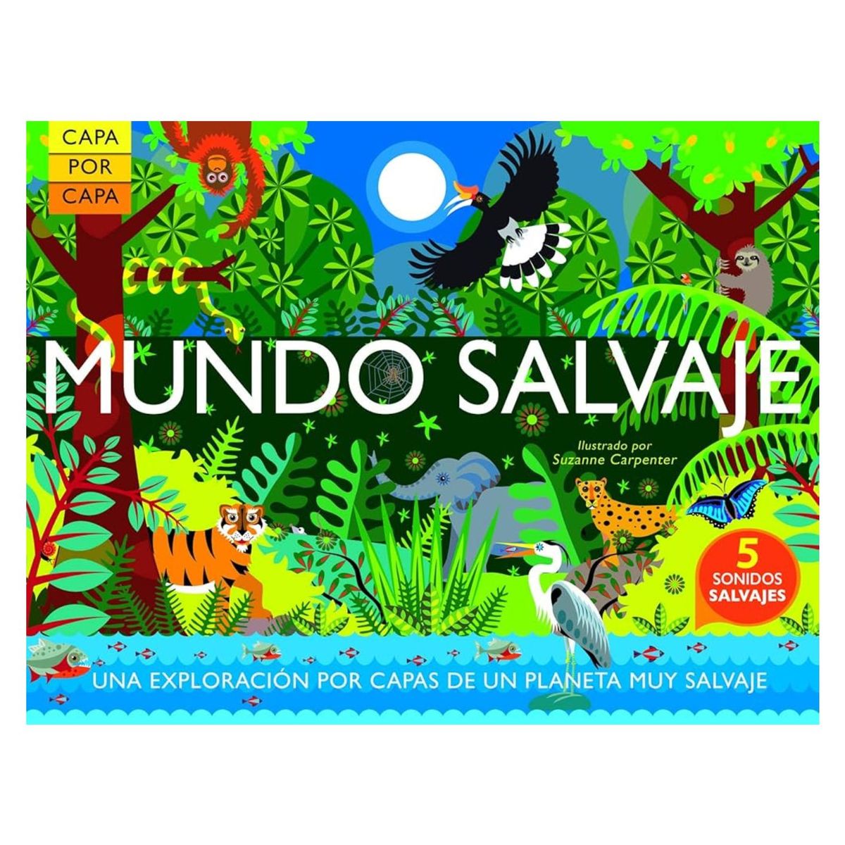 GENERICO - Mundo salvaje - libro con sonido - libro para niños