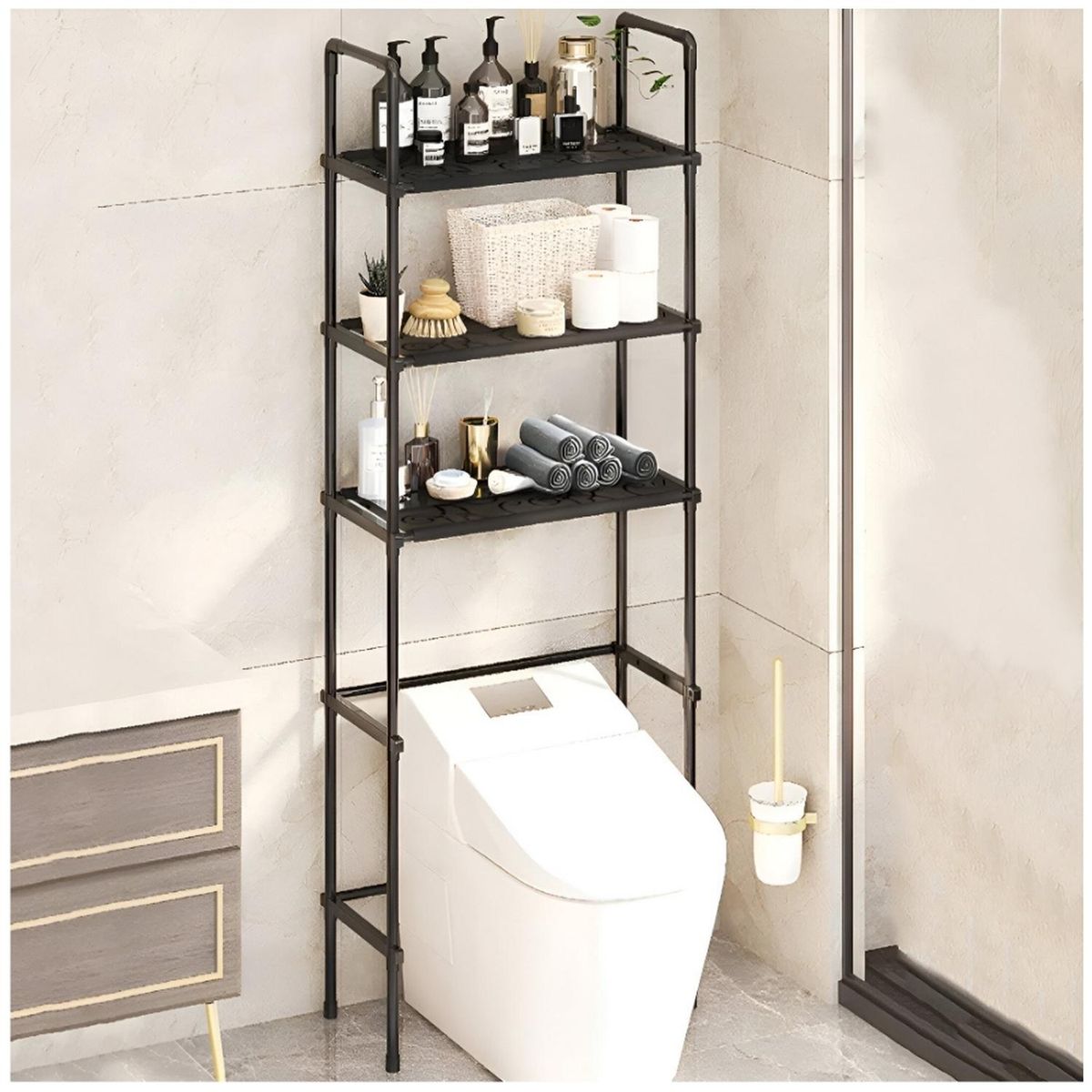MINARI - Estante Organizador Lavandería Accesorios de Baño Elegante NG 169B